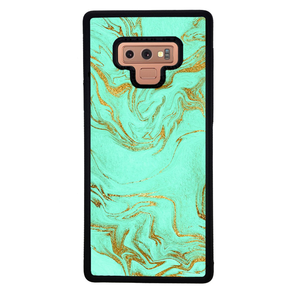 Mint and Gold Marble | Samsung Phone Case