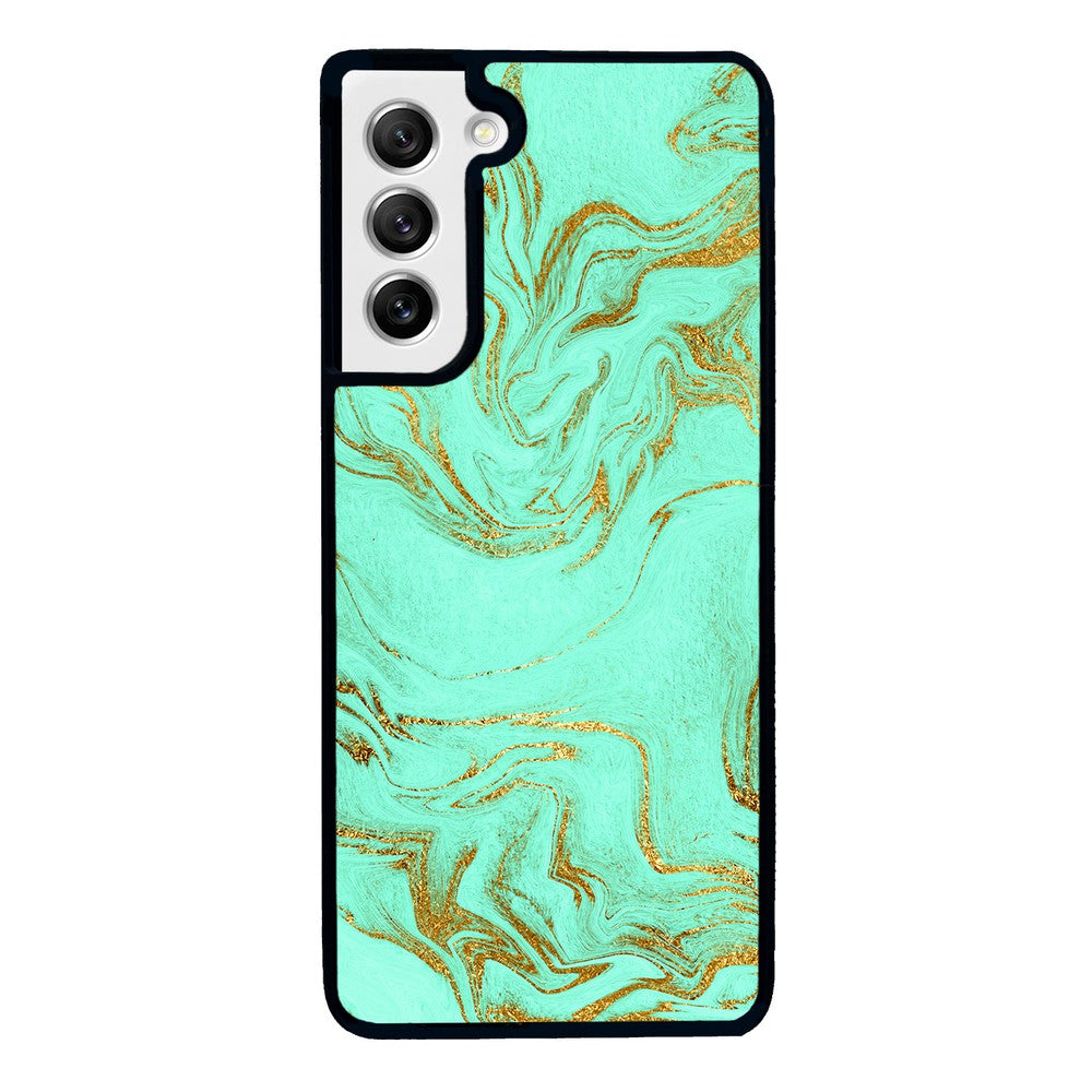 Mint and Gold Marble | Samsung Phone Case