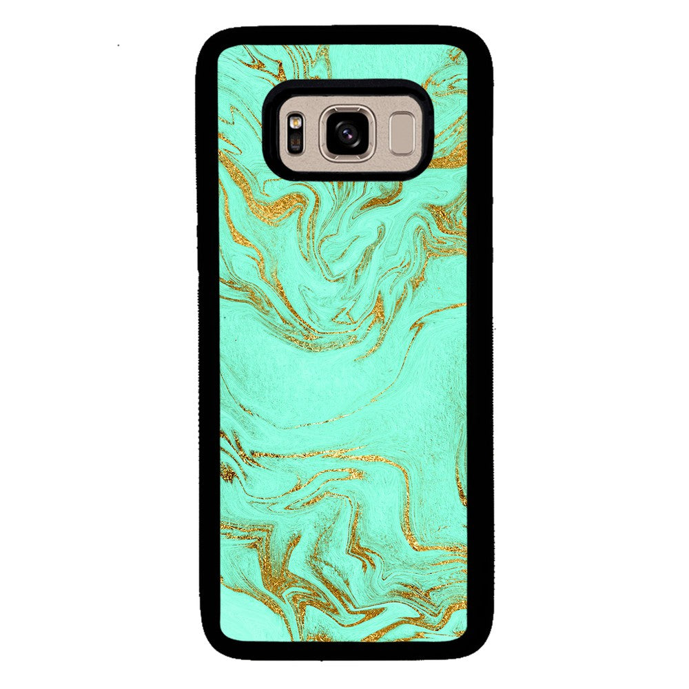 Mint and Gold Marble | Samsung Phone Case