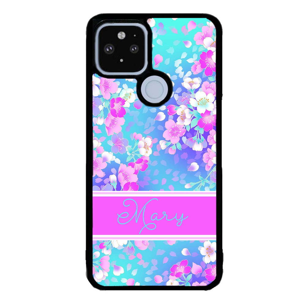 Neon Flower Pattern Personalized | Google Phone Case