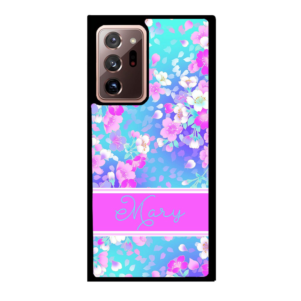 Neon Flower Pattern Personalized | Samsung Phone Case