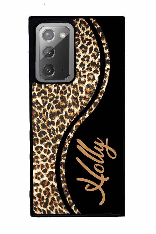 Leopard Curvy Personalized | Samsung Phone Case