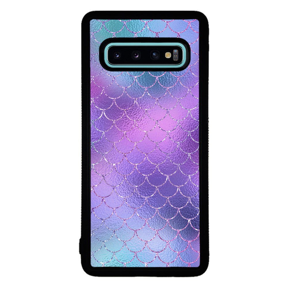 Purple Glitter Pastel Mermaid Scales | Samsung Phone Case
