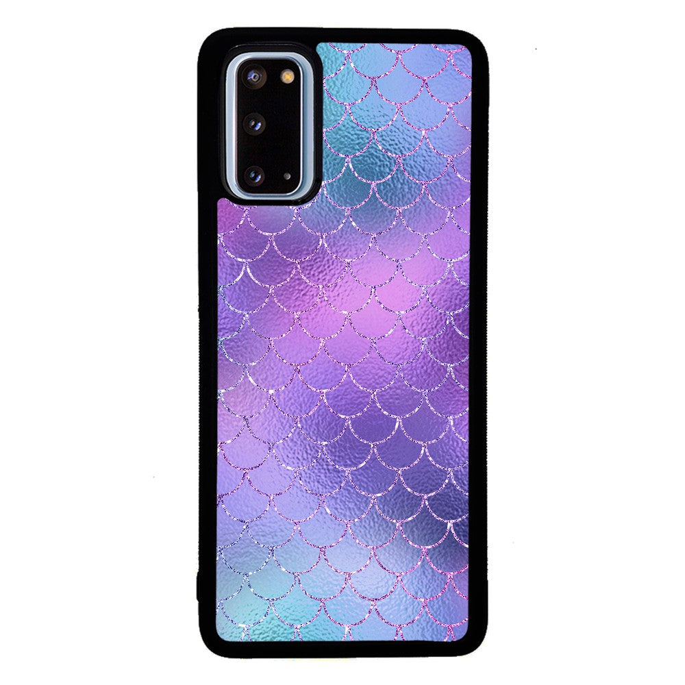 Purple Glitter Pastel Mermaid Scales | Samsung Phone Case