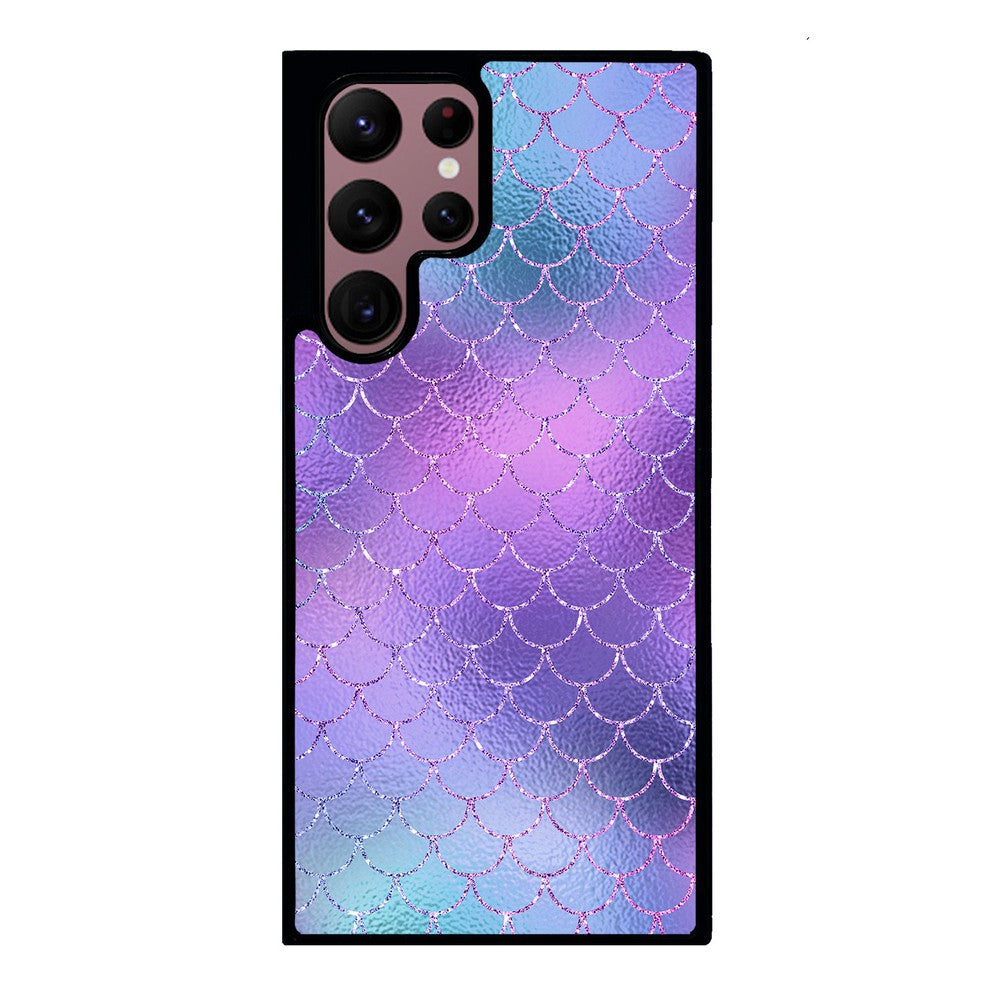 Purple Glitter Pastel Mermaid Scales | Samsung Phone Case
