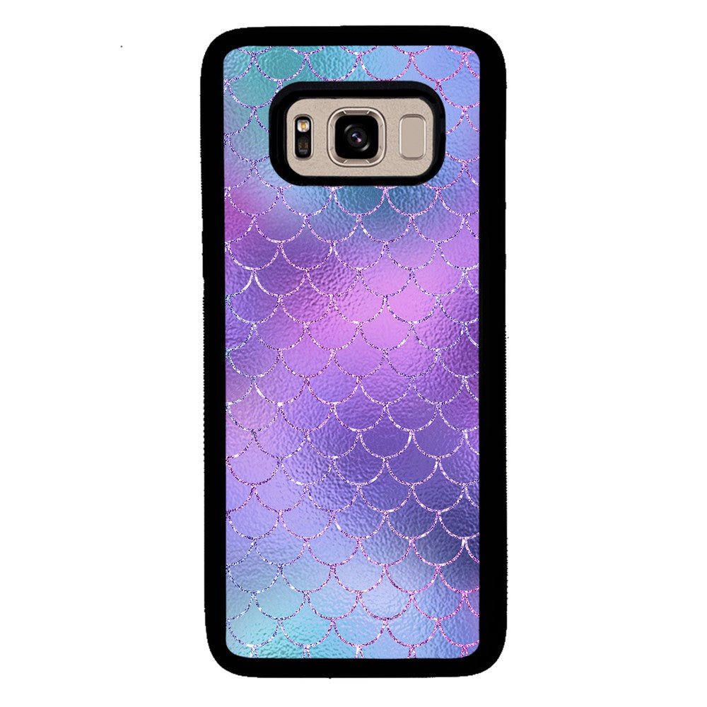 Purple Glitter Pastel Mermaid Scales | Samsung Phone Case
