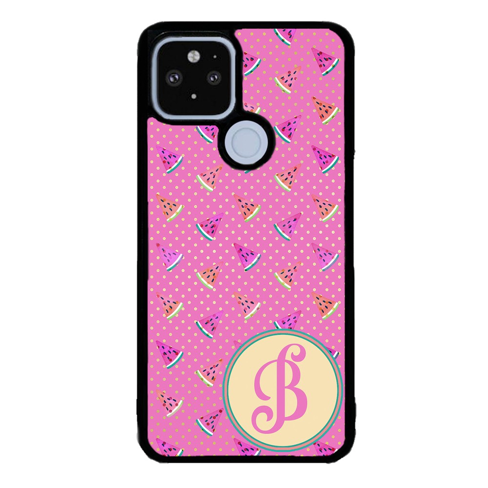 Pink Watermelon Initial | Google Phone Case