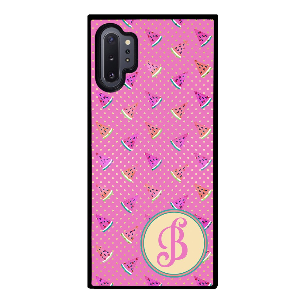 Pink Watermelon Initial | Samsung Phone Case