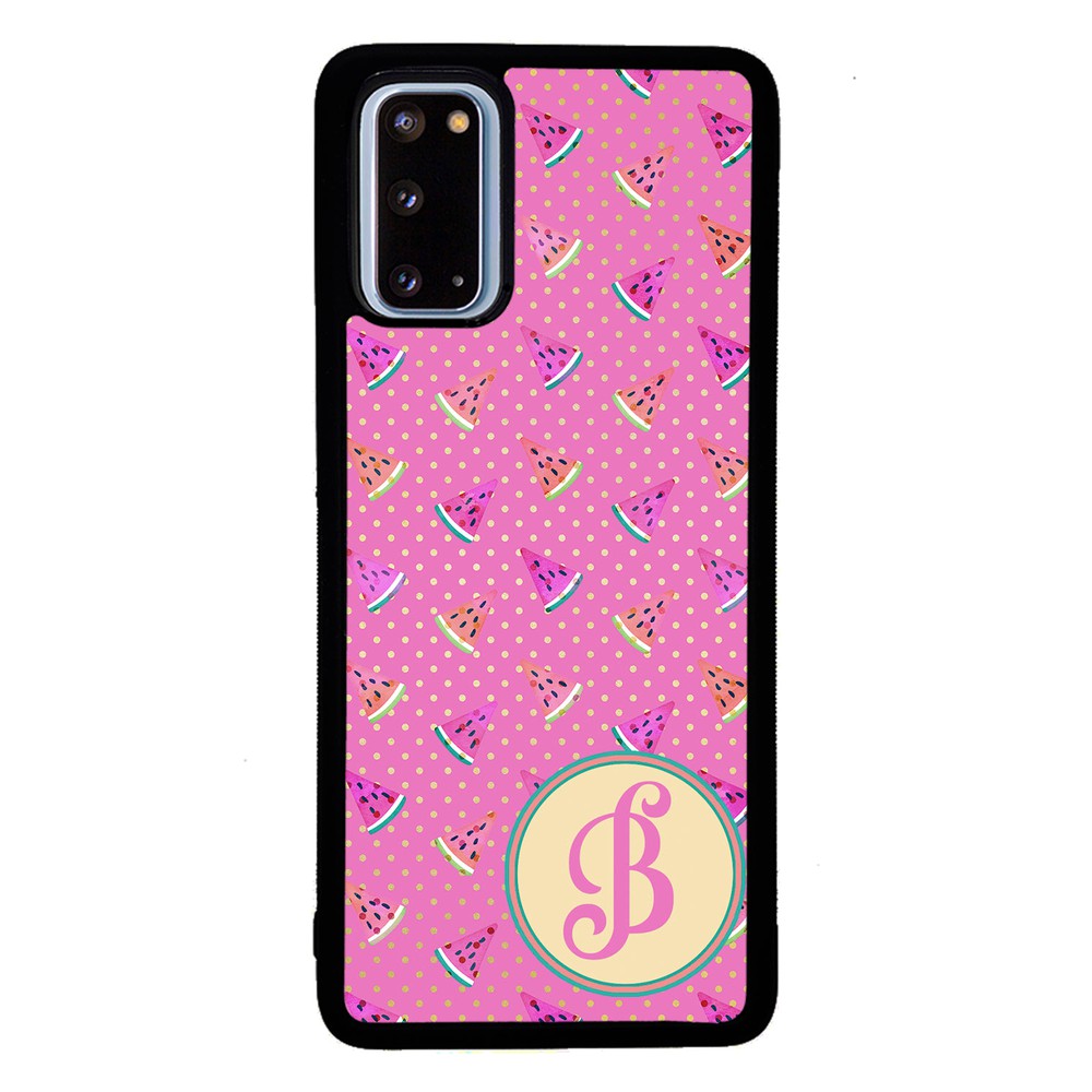 Pink Watermelon Initial | Samsung Phone Case