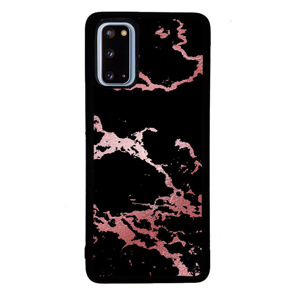 Black and Pink Marble | Samsung Phone Case