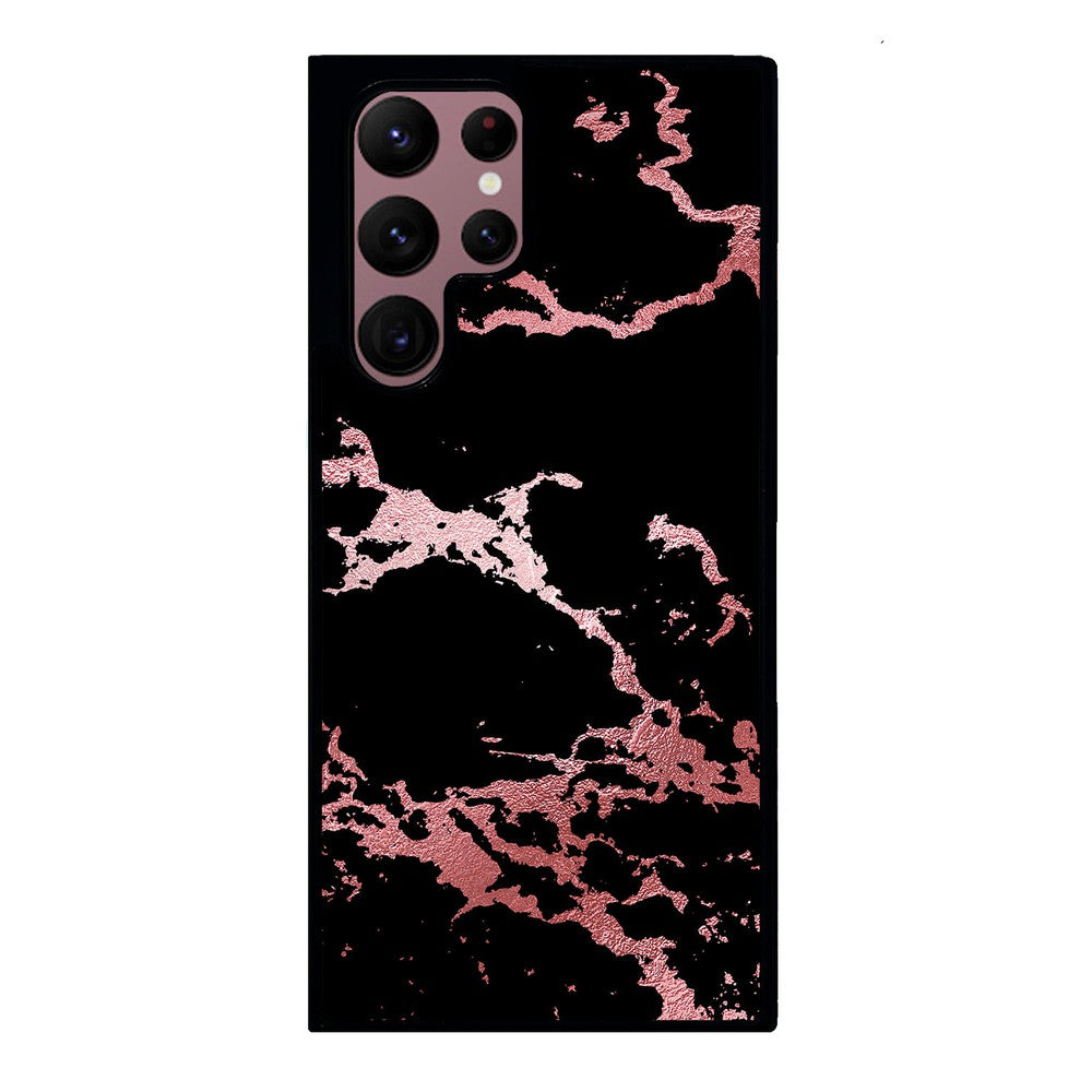 Black and Pink Marble | Samsung Phone Case