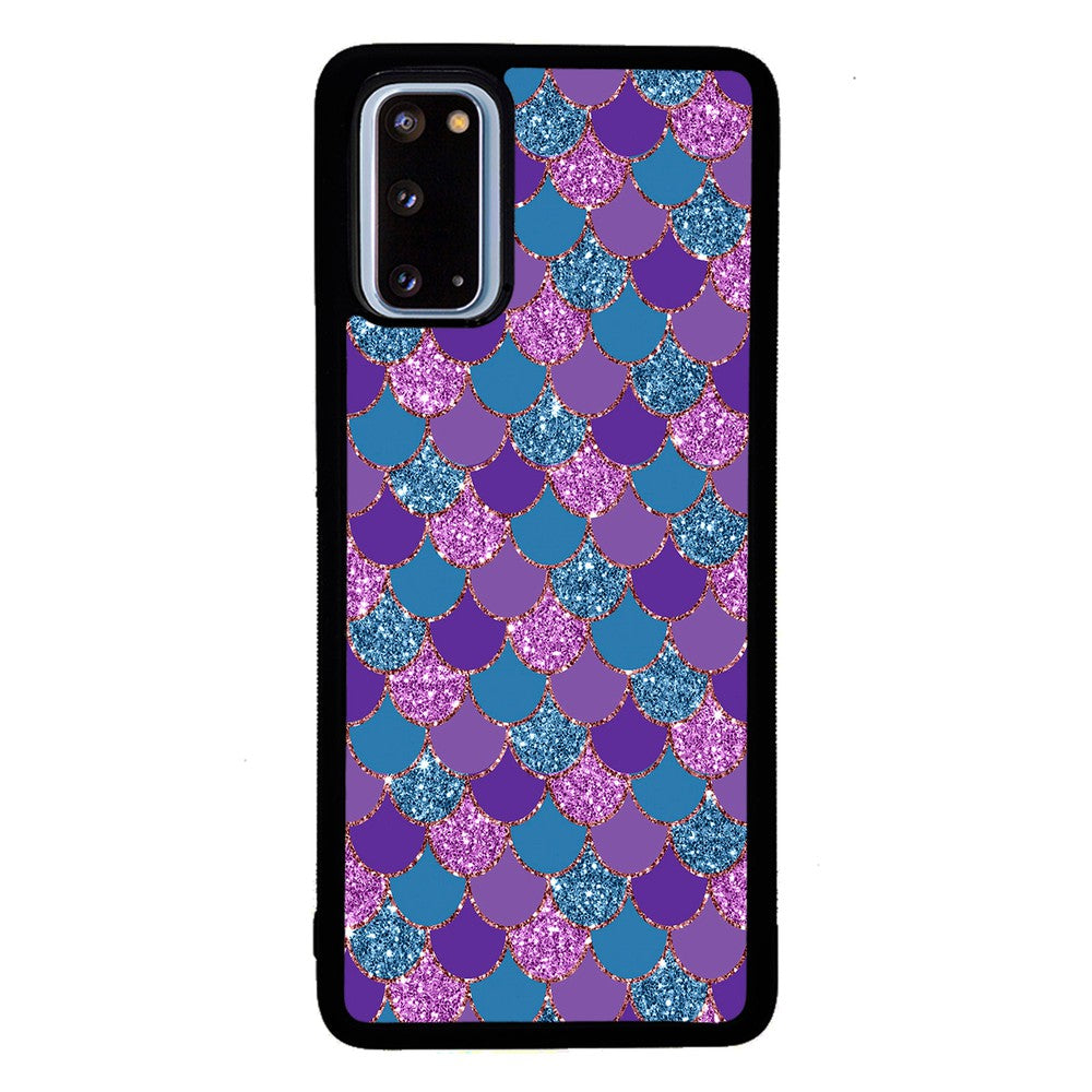 Purple Teal Gold Mermaid Scales | Samsung Phone Case