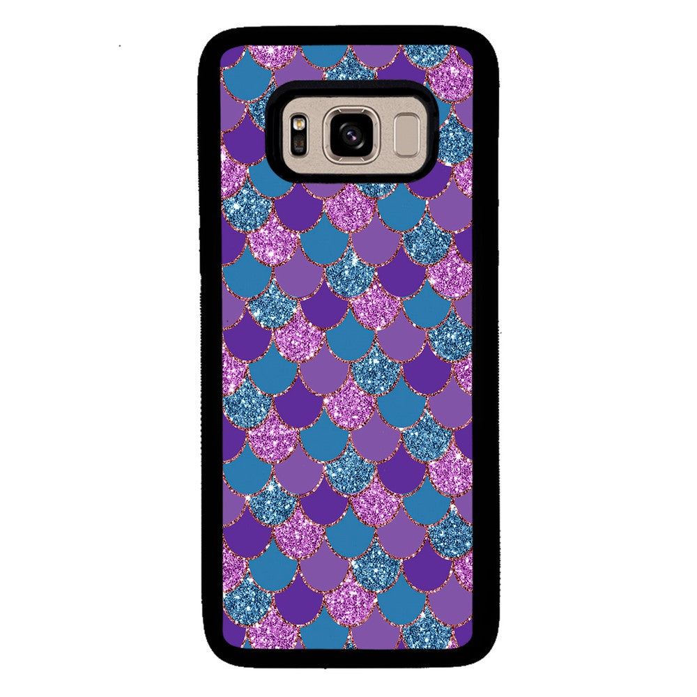 Purple Teal Gold Mermaid Scales | Samsung Phone Case