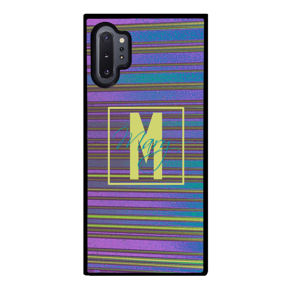 Purple & Blue Stripe 90s Personalized | Samsung Phone Case