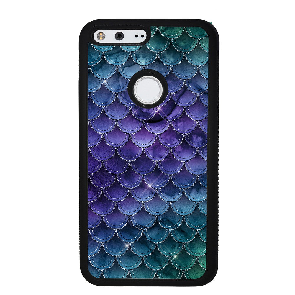 Purple Shine Mermaid Scales | Google Phone Case