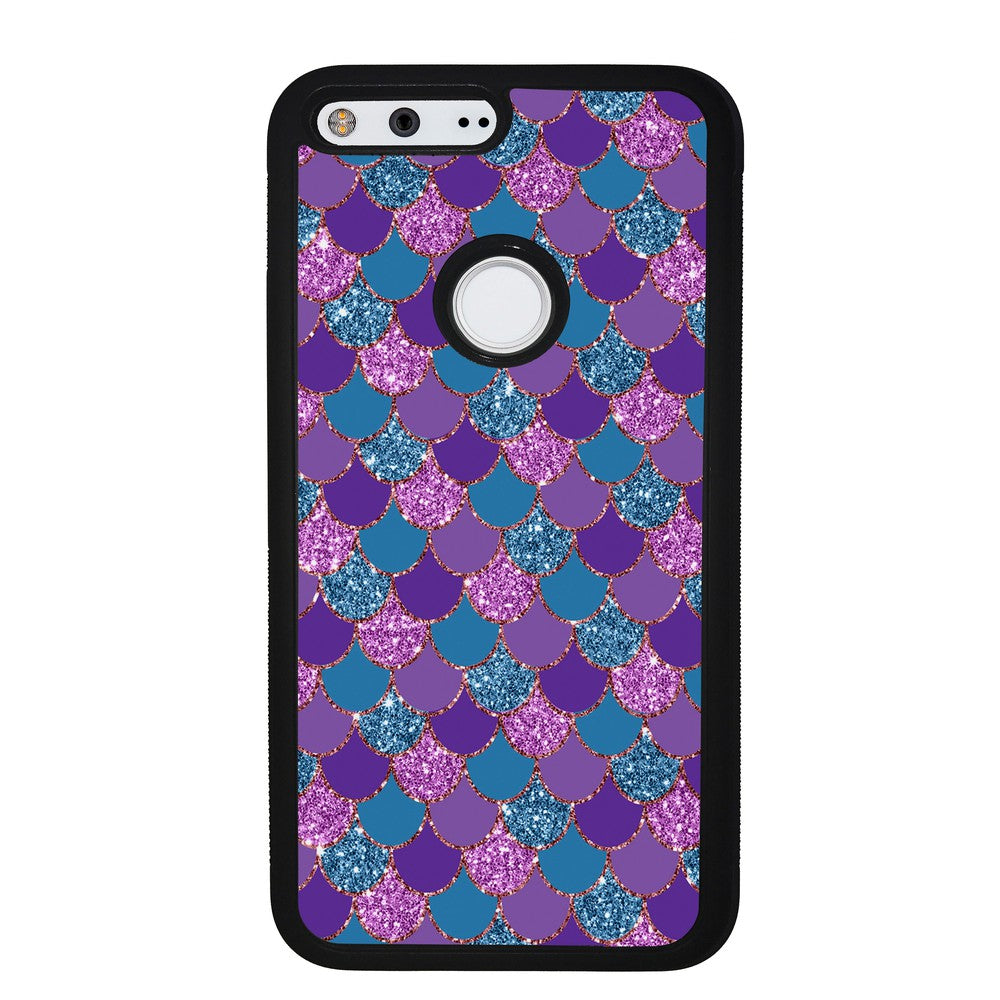 Purple Teal Gold Mermaid Scales | Google Phone Case