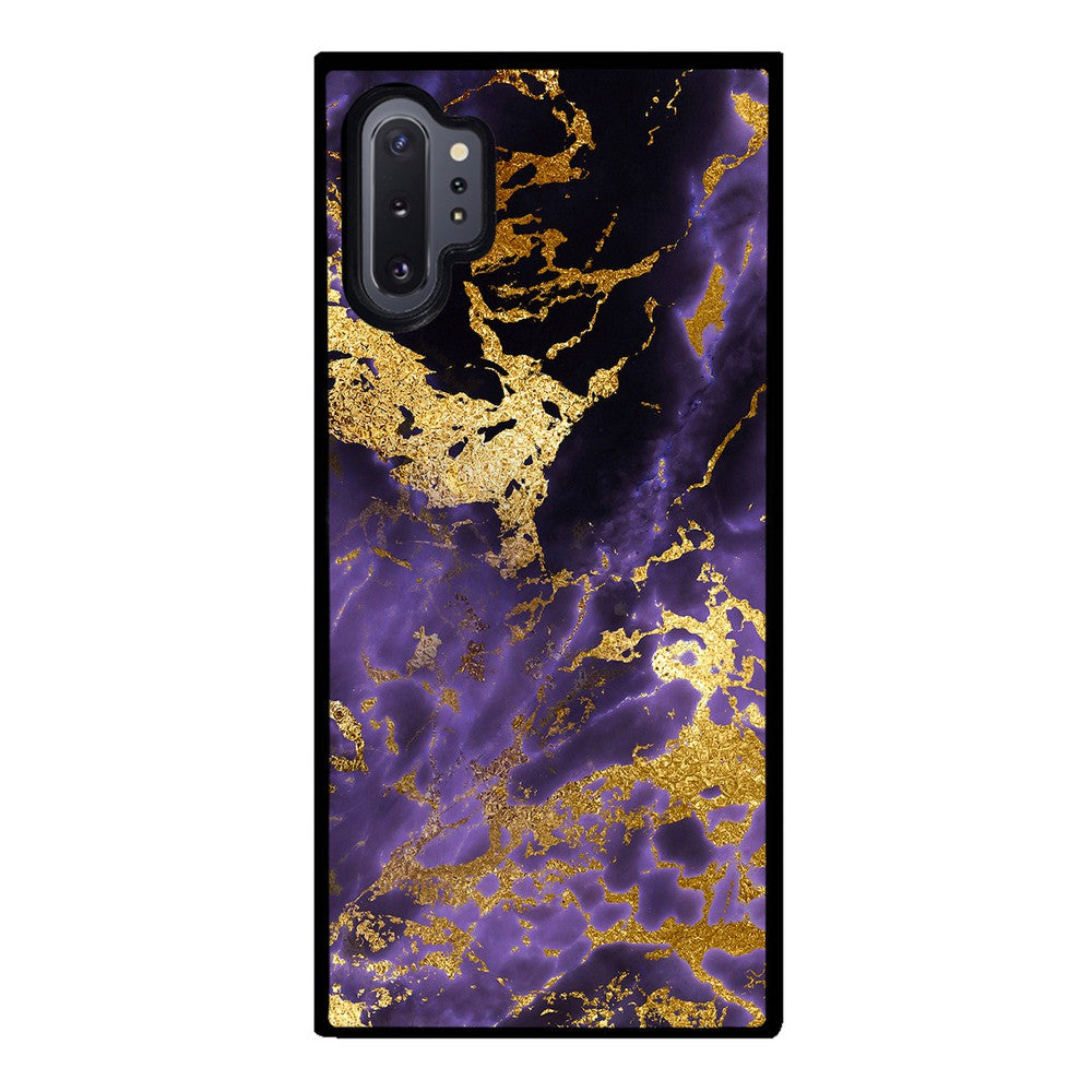 Purple and Gold Foil Marble | Samsung Phone Case