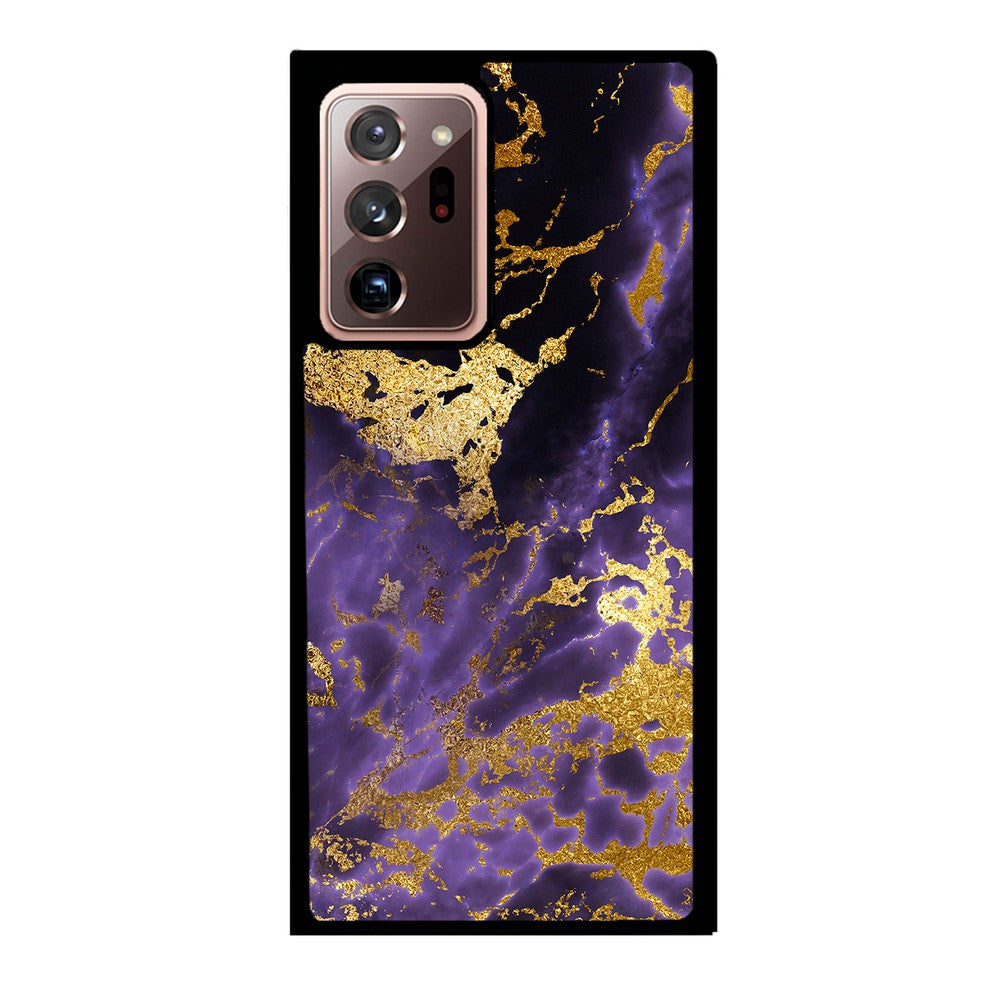 Purple and Gold Foil Marble | Samsung Phone Case