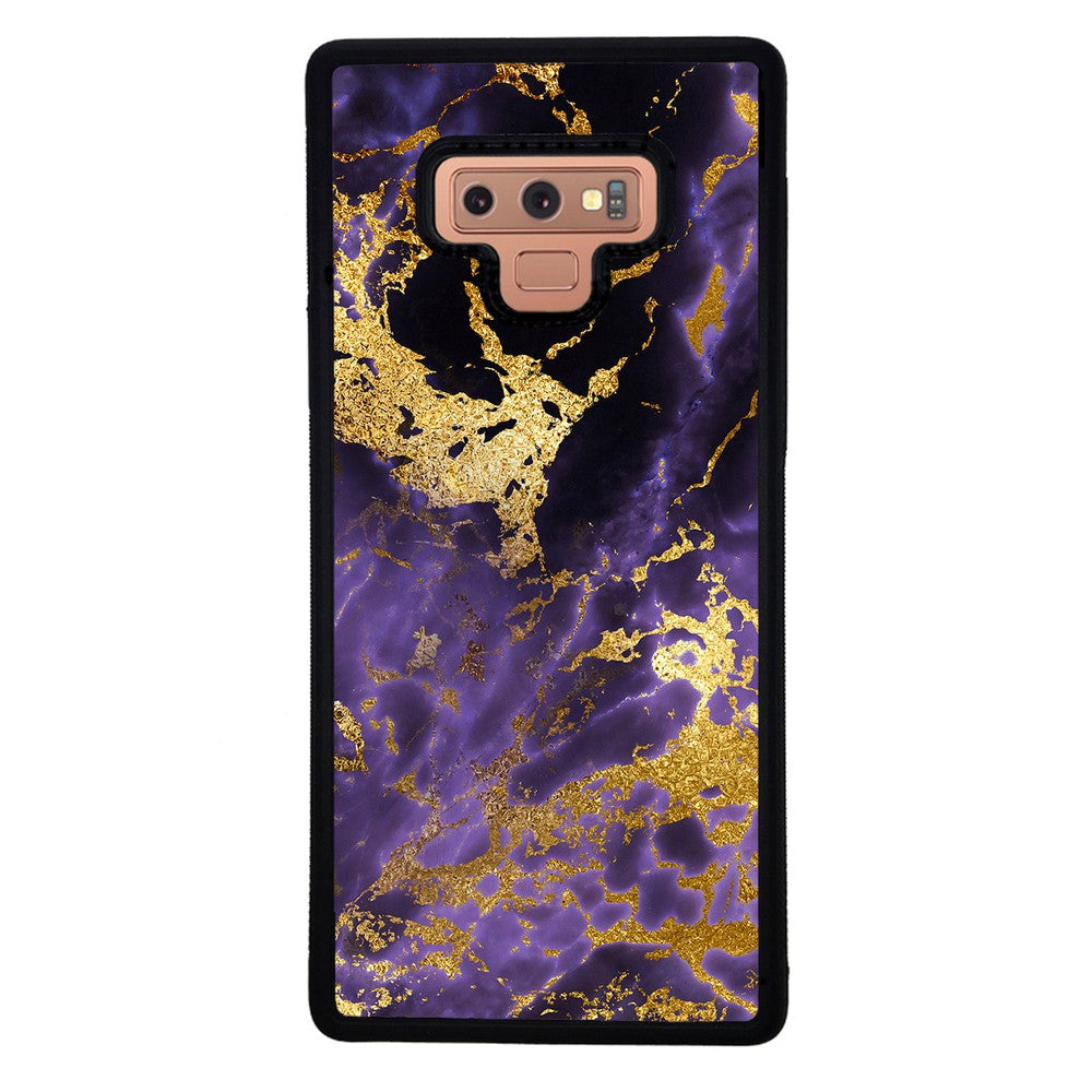 Purple and Gold Foil Marble | Samsung Phone Case