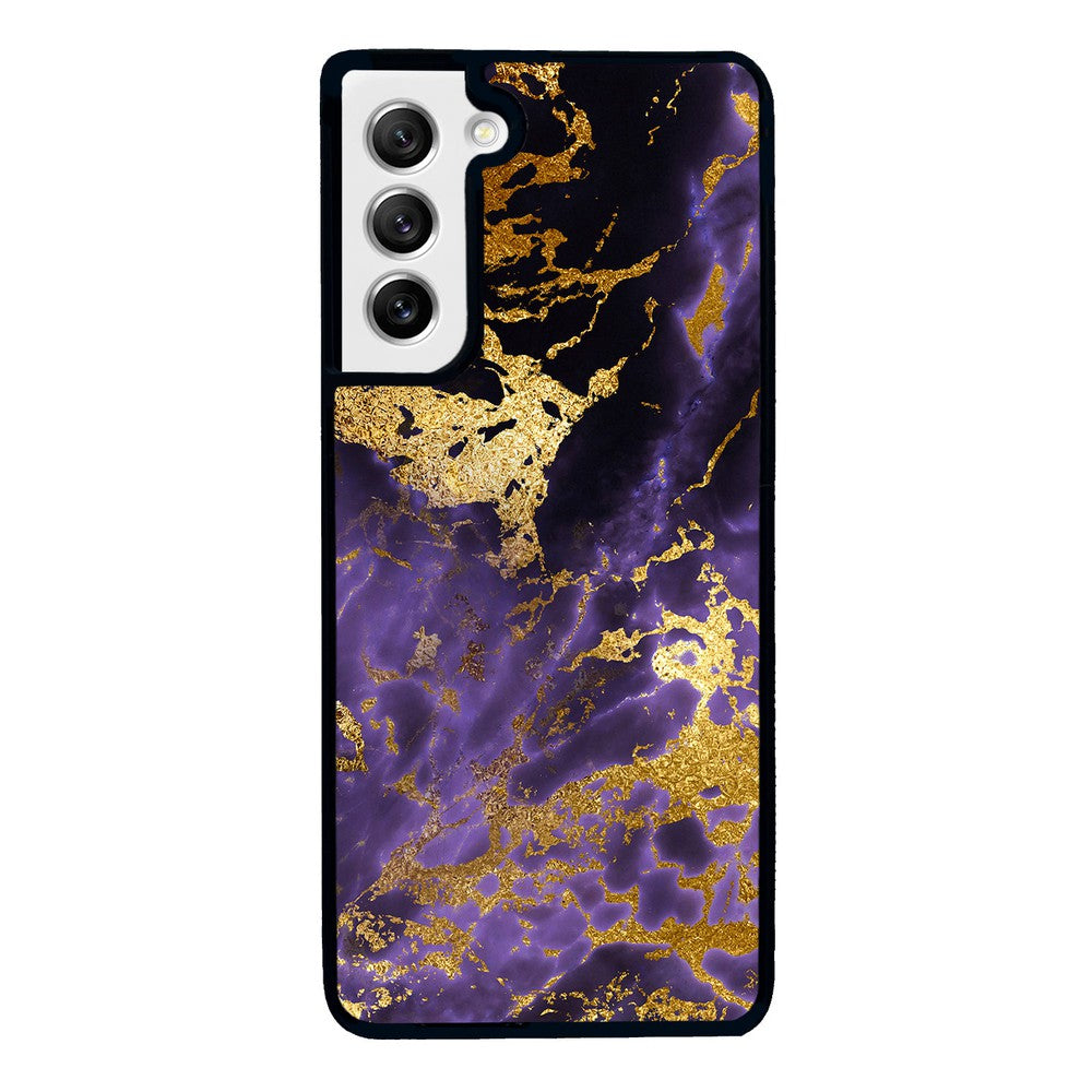 Purple and Gold Foil Marble | Samsung Phone Case