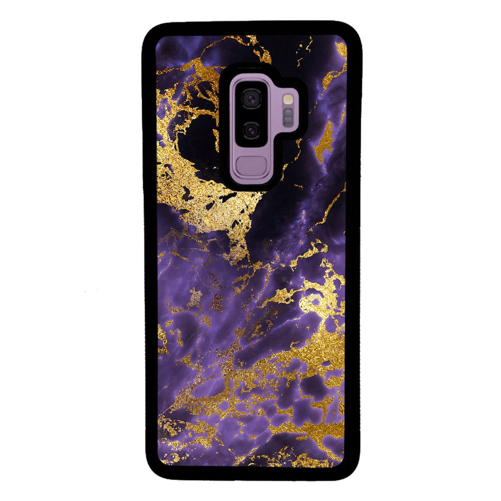 Purple and Gold Foil Marble | Samsung Phone Case