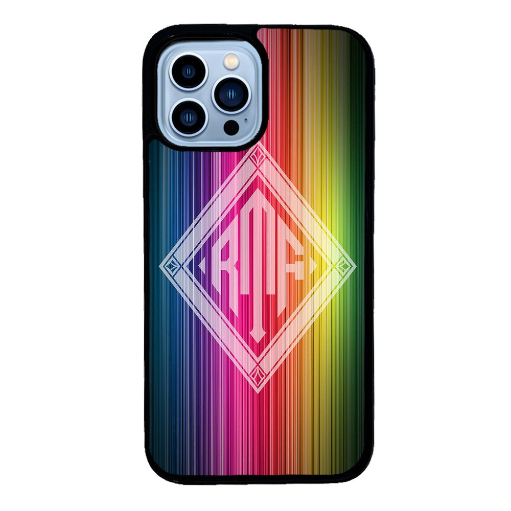 Rainbow Diamond Monogram | Apple iPhone Case