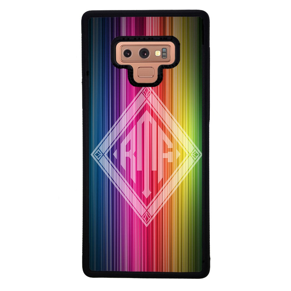 Rainbow Diamond Monogram | Samsung Phone Case