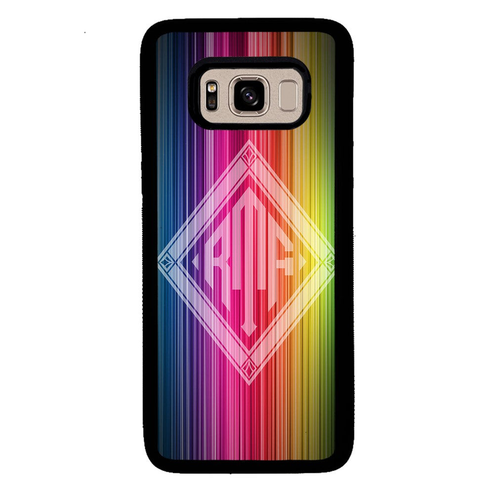Rainbow Diamond Monogram | Samsung Phone Case