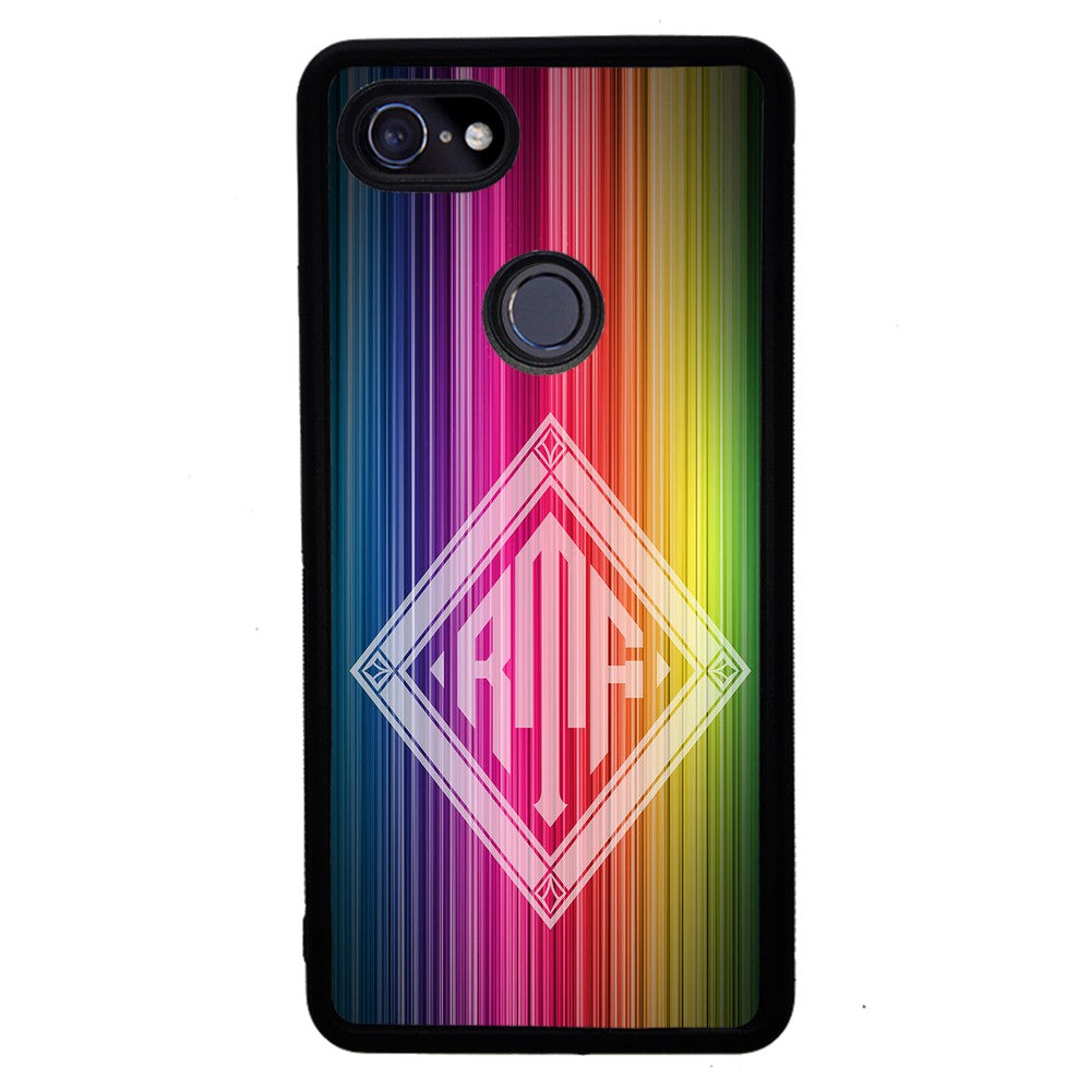 Rainbow Diamond Monogram | Google Phone Case
