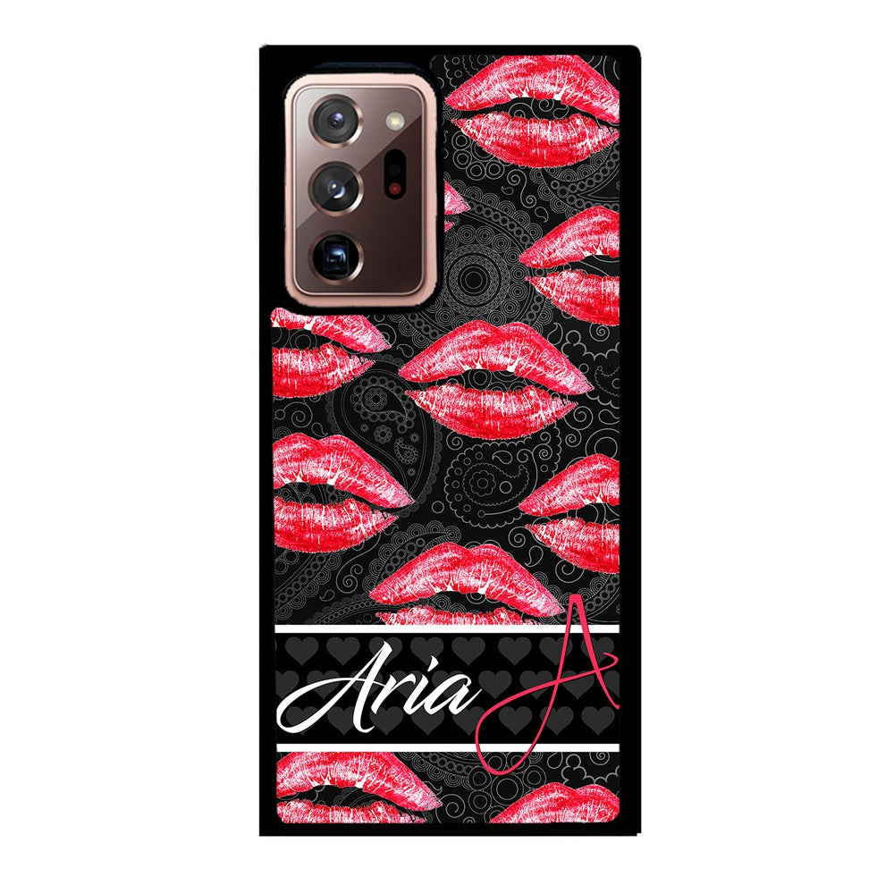 Red Lips French Pattern Personalized | Samsung Phone Case