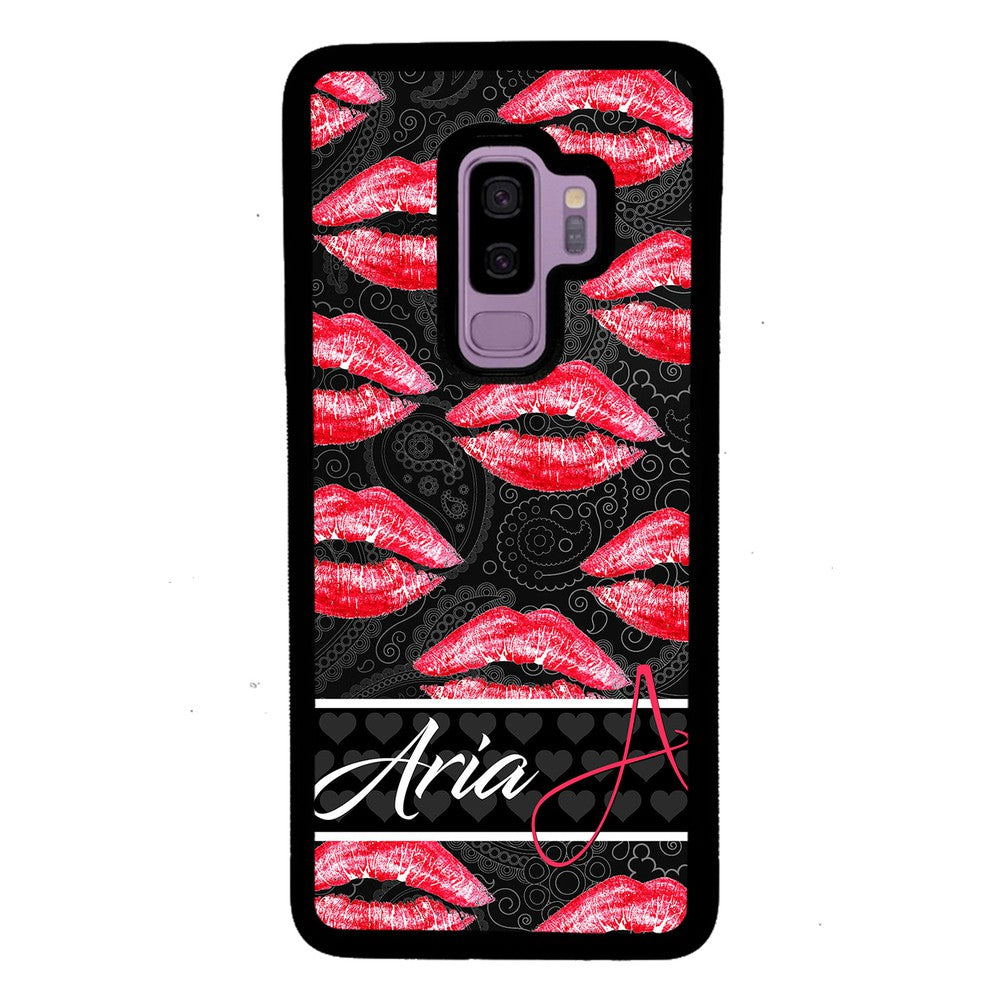 Red Lips French Pattern Personalized | Samsung Phone Case
