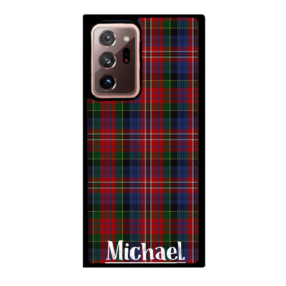 Plaid Tartan Sweater Green Blue and Red Personalized | Samsung Phone Case