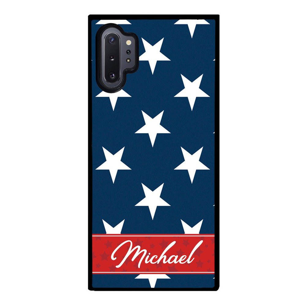 Red White and Blue Stars Personalized | Samsung Phone Case
