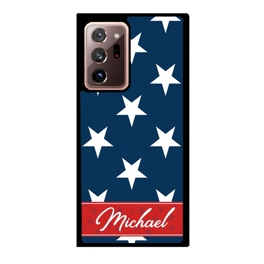 Red White and Blue Stars Personalized | Samsung Phone Case
