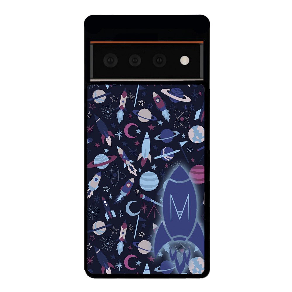 Space Planets Rockets Initial | Google Phone Case