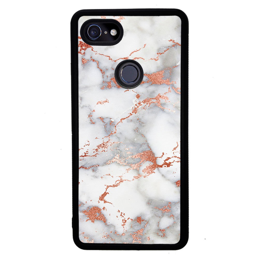 Rose Gold White Marble | Google Phone Case