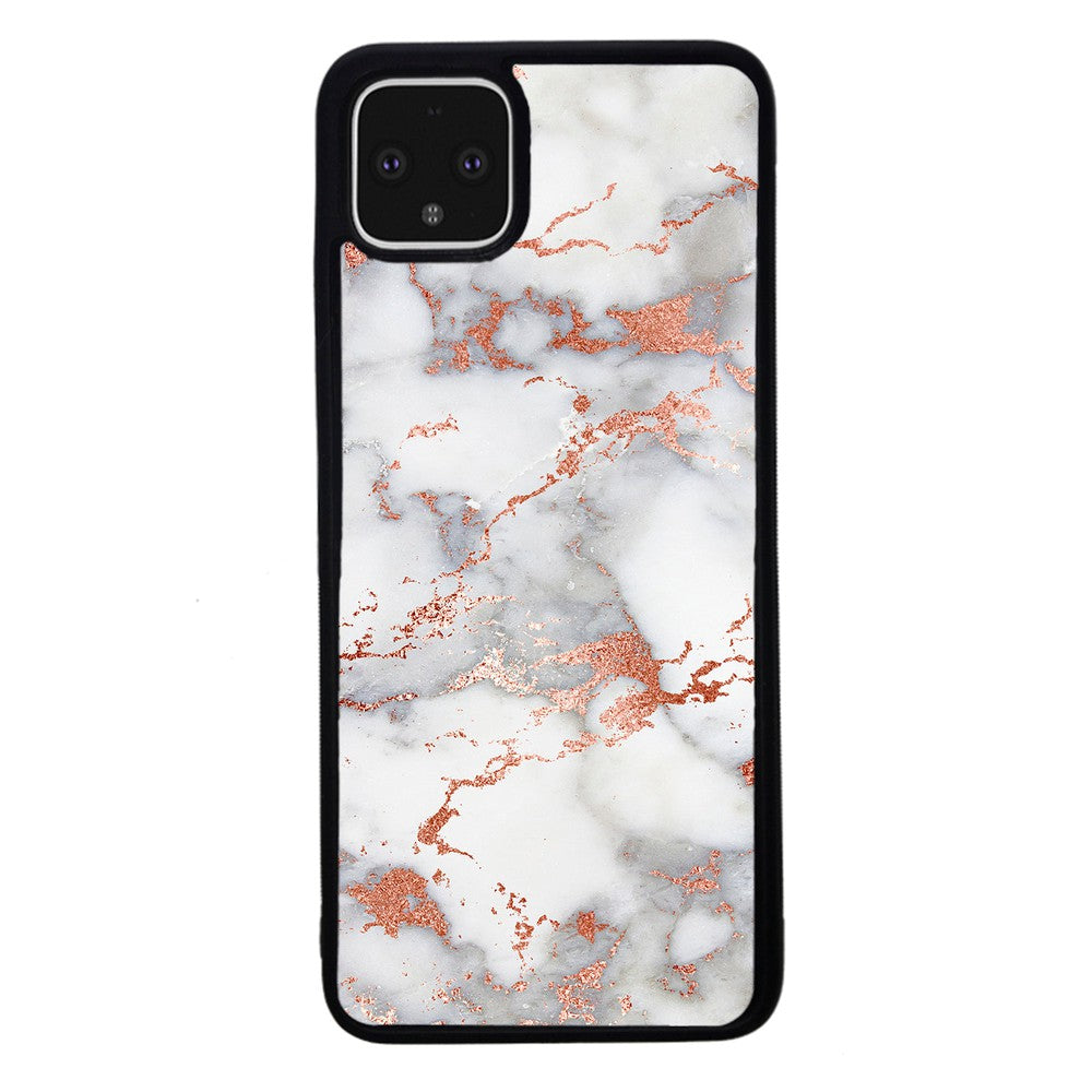 Rose Gold White Marble | Google Phone Case