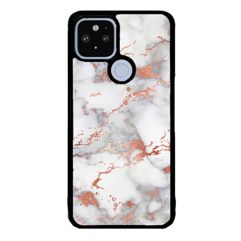 Rose Gold White Marble | Google Phone Case