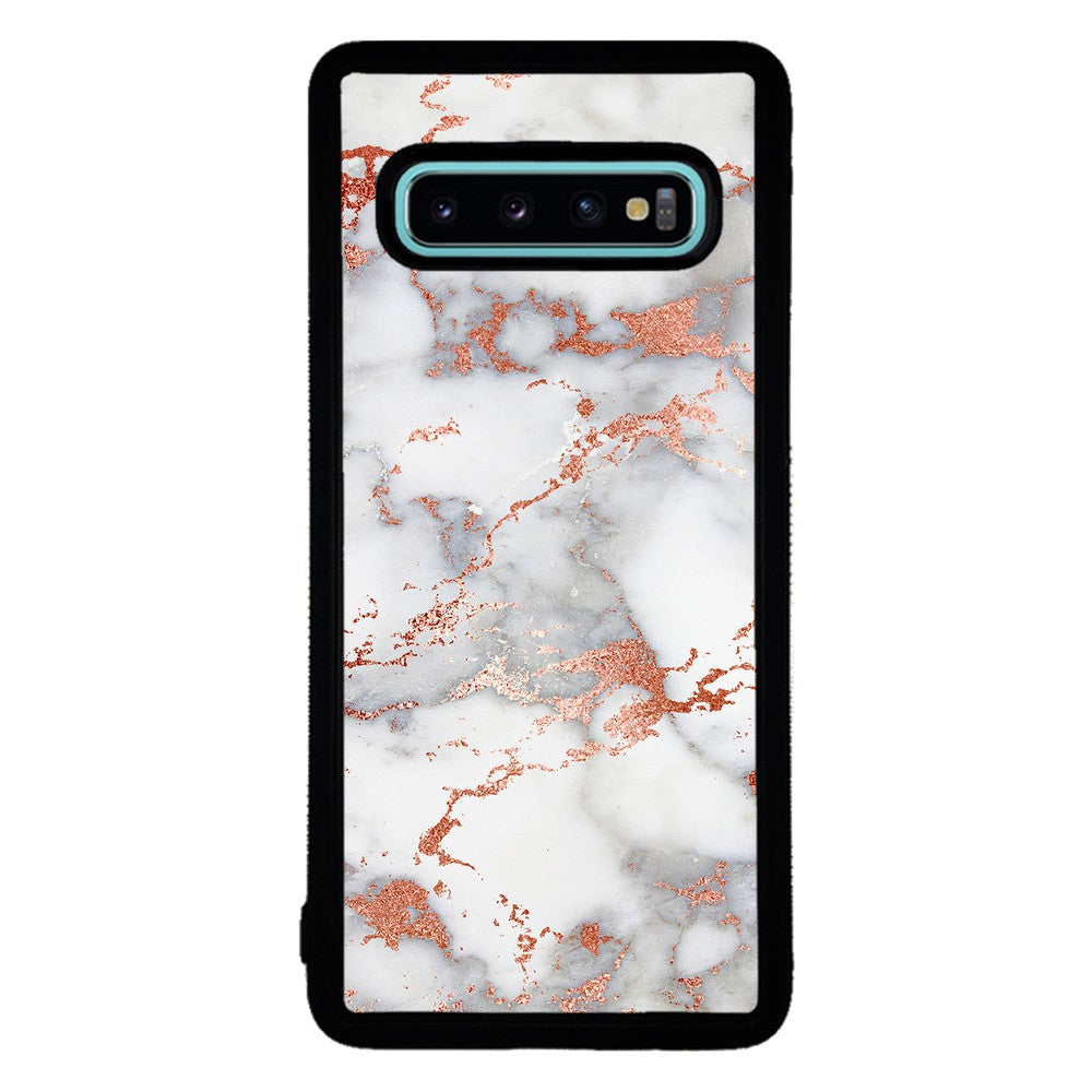 Rose Gold White Marble | Samsung Phone Case