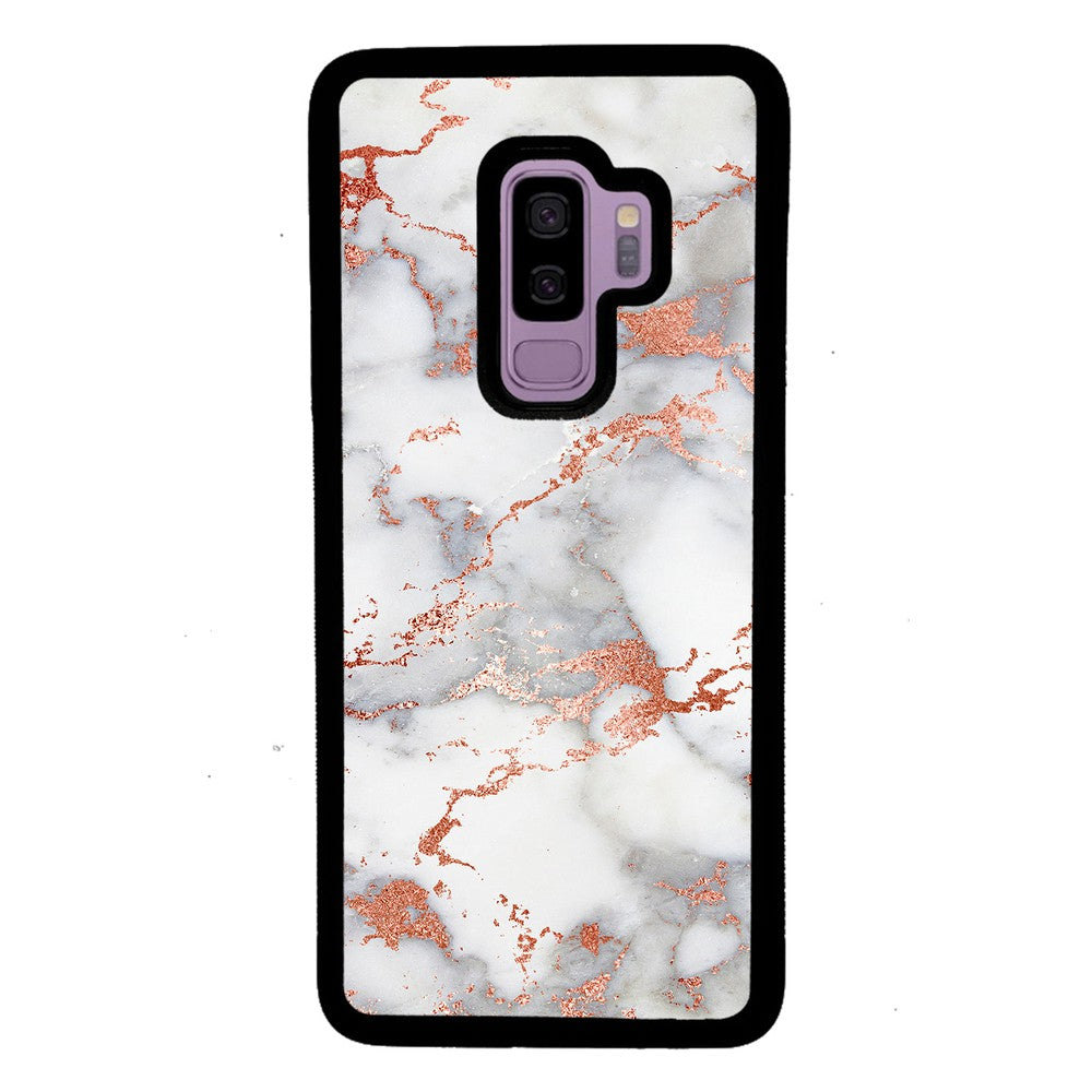 Rose Gold White Marble | Samsung Phone Case