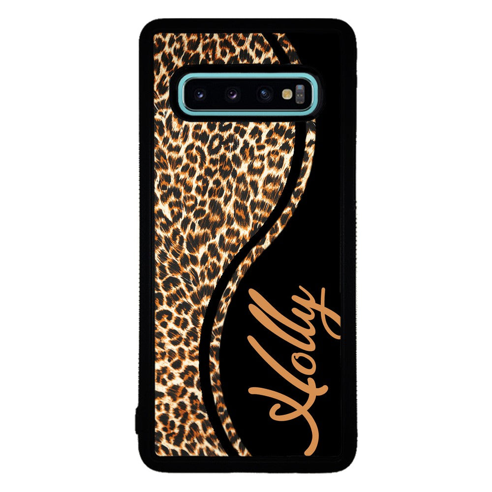 Leopard Curvy Personalized | Samsung Phone Case