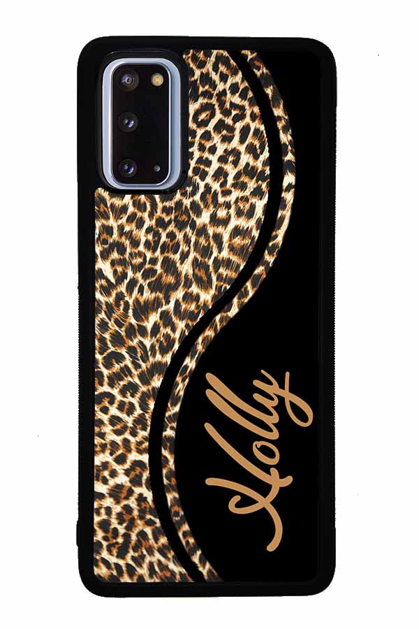 Leopard Curvy Personalized | Samsung Phone Case