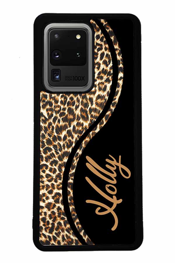 Leopard Curvy Personalized | Samsung Phone Case