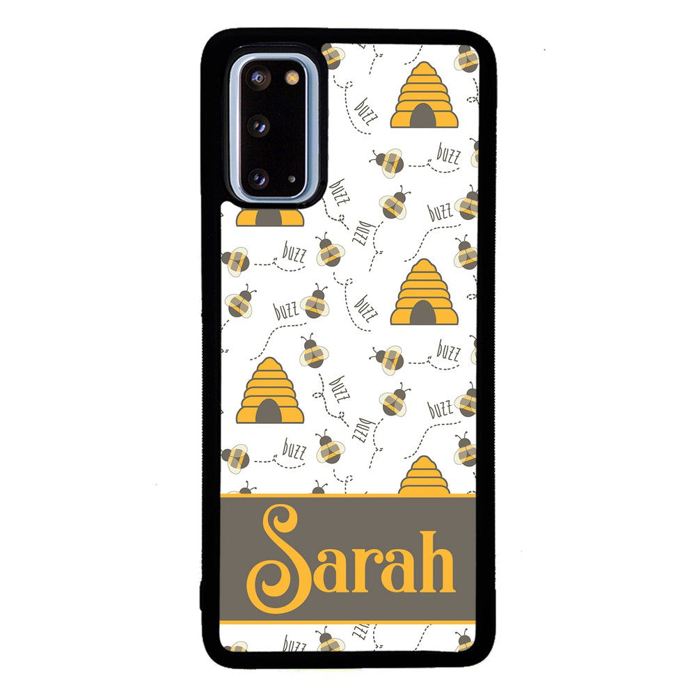 Honey Bee and Hive Personalized | Samsung Phone Case