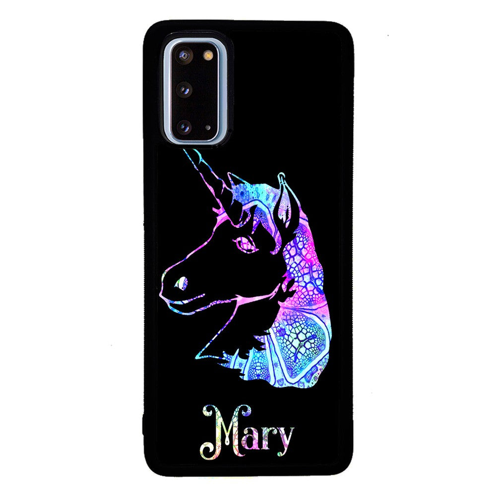 Unicorn Neon Sign Personalized | Samsung Phone Case