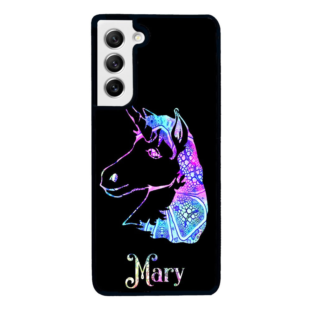 Unicorn Neon Sign Personalized | Samsung Phone Case