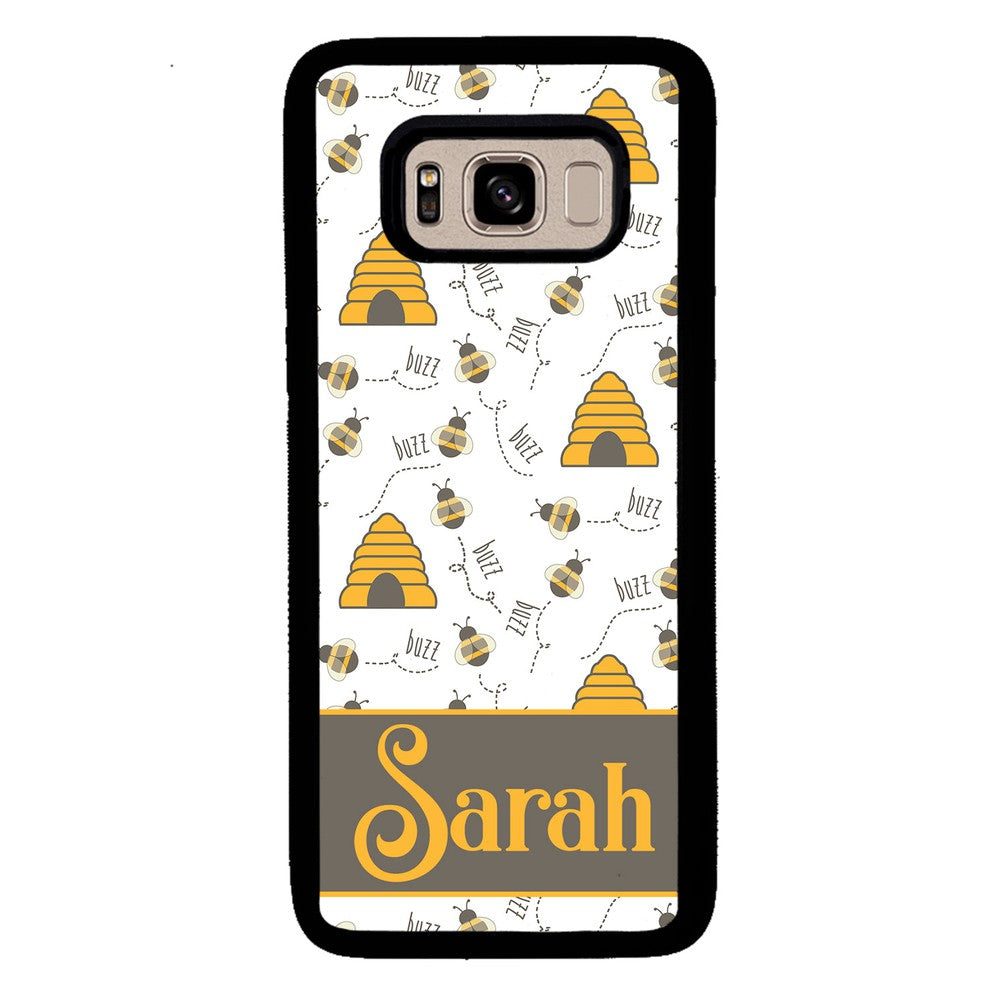 Honey Bee and Hive Personalized | Samsung Phone Case