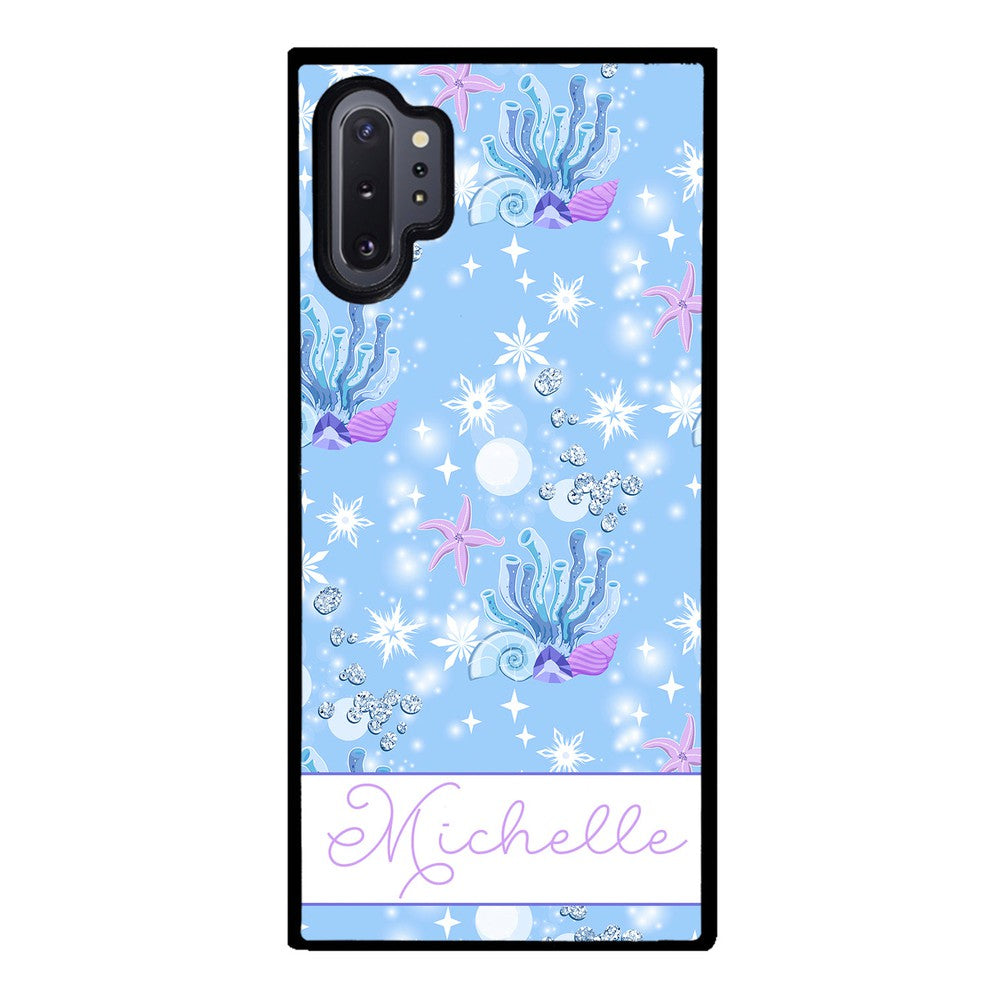 Sea Shells Coral and Starfish Personalized | Samsung Phone Case