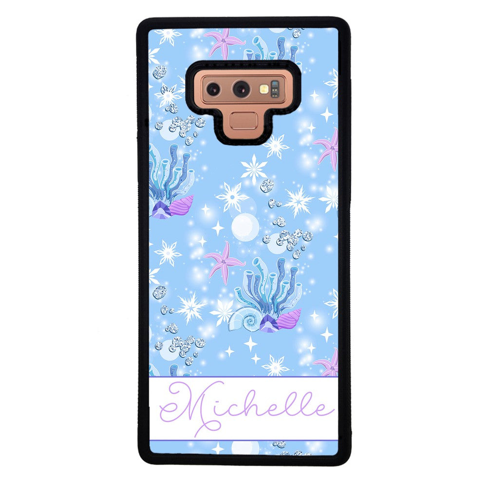 Sea Shells Coral and Starfish Personalized | Samsung Phone Case