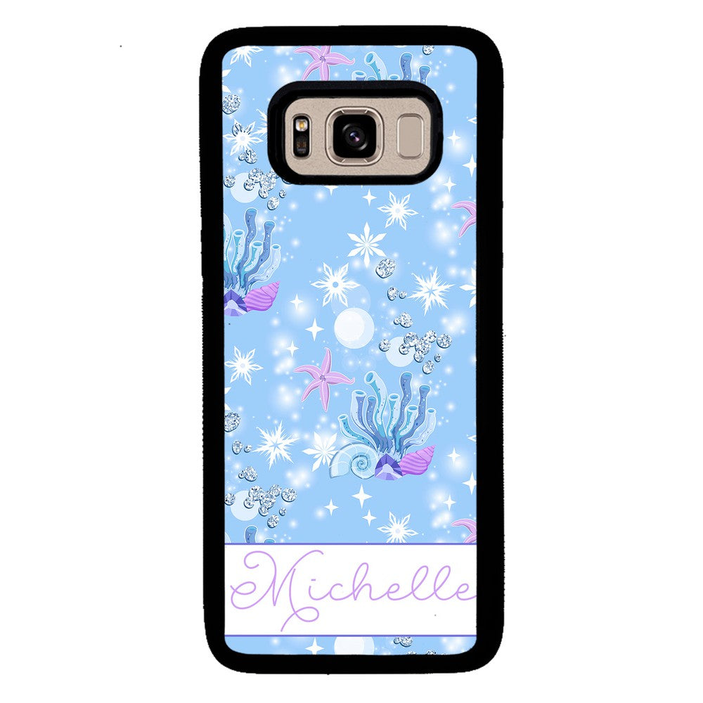 Sea Shells Coral and Starfish Personalized | Samsung Phone Case
